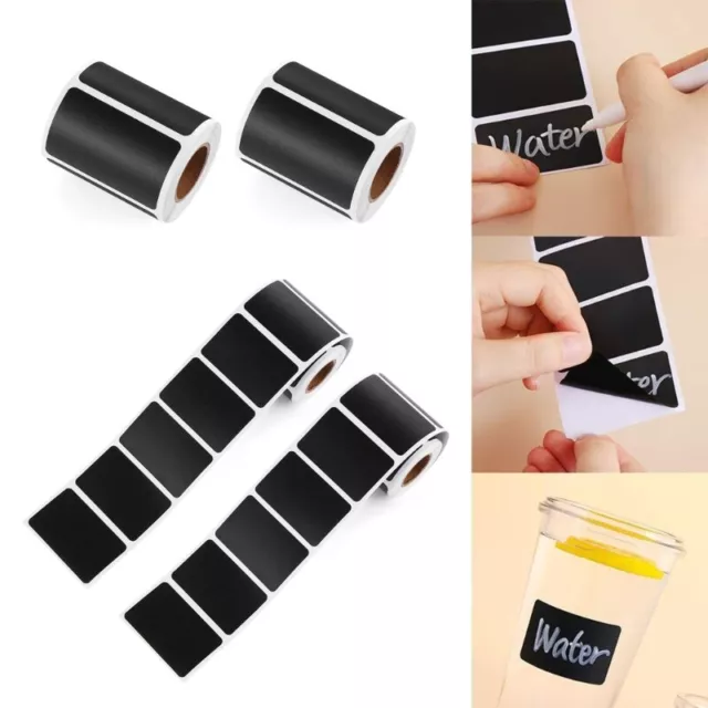 240 Pieces Chalkboard Labels Stickers Waterproof Reusable Blackboard Stickers 2