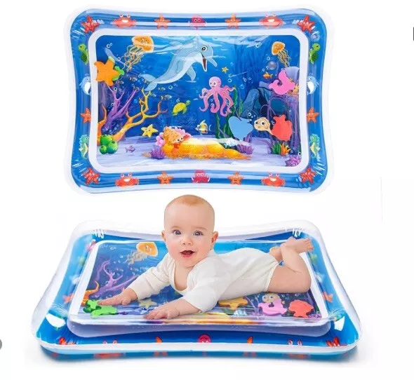 Yeeeasy Tummy Time Water Mat Water Play Mat for Babies Inflatable