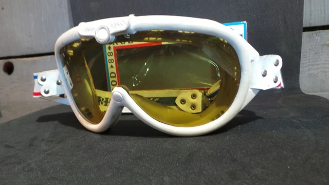 Ancienne Paire De Lunettes Masque De Ski Moto Aviation Rod 88 "Competition" Rare