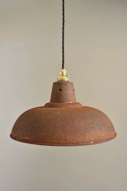 Rusty barn pendant light industrial style workshop hanging ceiling lamp RBLG3