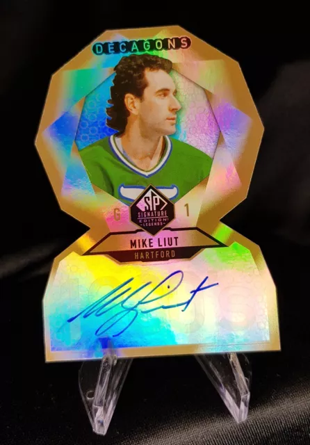 2020-21 SP Signature Legends Mike Liut Decagons Auto Oro - Baleniere