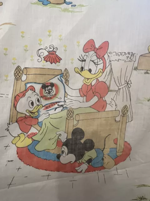 Disney sheets Vintage 1970s. Chores- Pacific Brand. Twin Fitted And Flat.