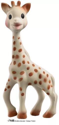 Sophie The Giraffe La Baby Natural Rubber Teether Pacifier Squeaker Vulli Opened