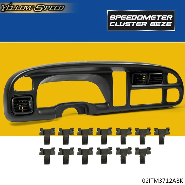 Dash Board Bezel Cover Instrument W/Vents Fit For 98-02 Dodge Ram 1500 2500 3500