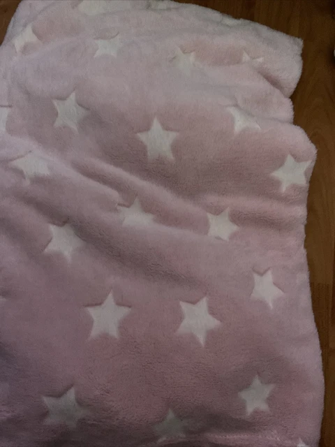 Coperta NEXT Glow In Dark Stars Rosa, Coperta Morbida Pile Bambini 120x150 cm