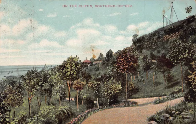 Southend-On-Sea Essex England~On The Cliffs~1905 Postcard