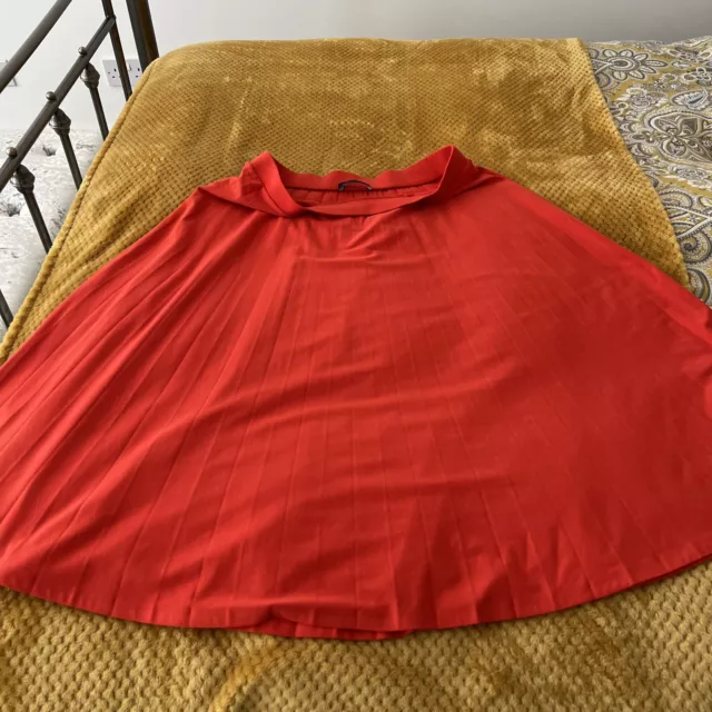 LADIES LONG ORANGE brocade style skirt for party/mehndi. Adjustable waist  band. £70.00 - PicClick UK