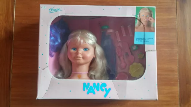 Spielzeug Vintage -kopf Puppe Aus Gigantisches Und Zauberei Nancy Nie Auspacken