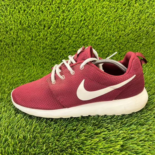 NIKE ROSHE RUN Mens Size 11 Red White Athletic Running Shoes Sneakers ...