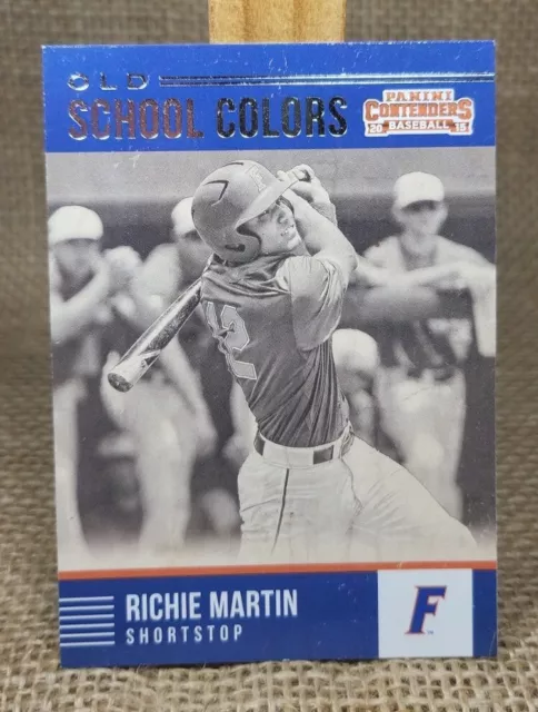 2015 Panini Contenders Richie Martin Old School Colors #13 Florida Orioles A3