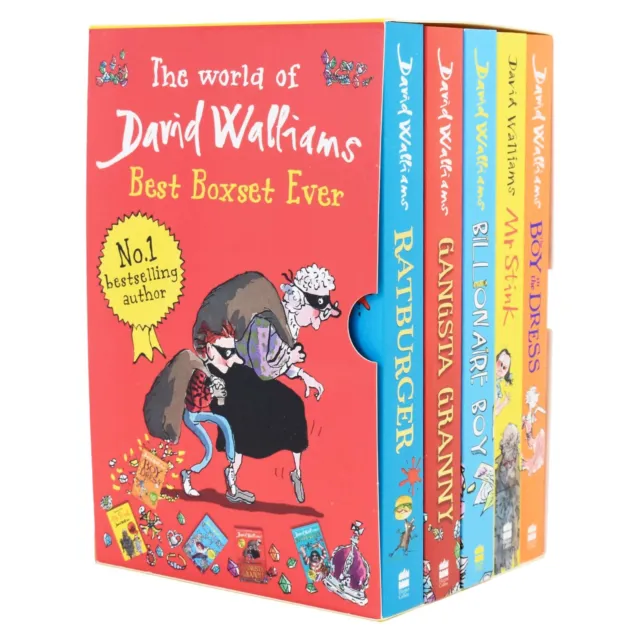 The World of David Walliams Best Box Set Ever 5 Books - Ages 7-9 - Paperback