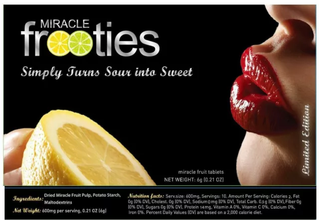 Miracle Berry Fruit Tablets Miracle Frooties Limited Edition Natural Non-GMO