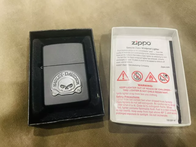 🌟 Zippo Feuerzeug Harley Davidson - ORIGINAL - Made In USA *NEU* ⚡️BLITZVERSAND