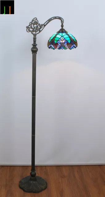 New Arrival JT Tiffany Stained Glass Baroque Style Hanging Floor Lamp Art Home 2