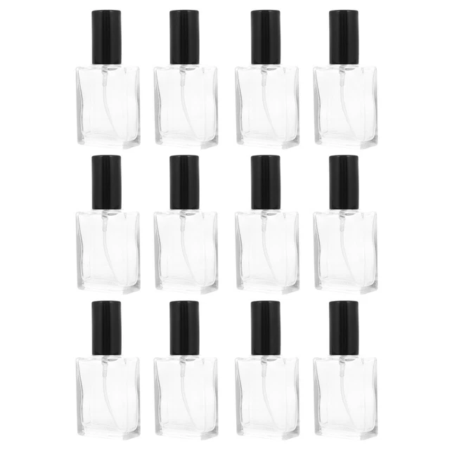 12 piezas Botella Recargable Fragancia Perfume Muestra Vial Spray Botellas Vacías