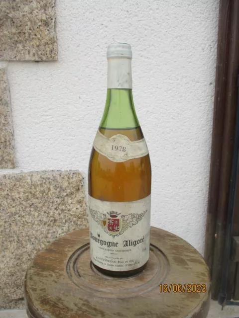 1 bouteilles de bourgogne aligoté blanc 1978