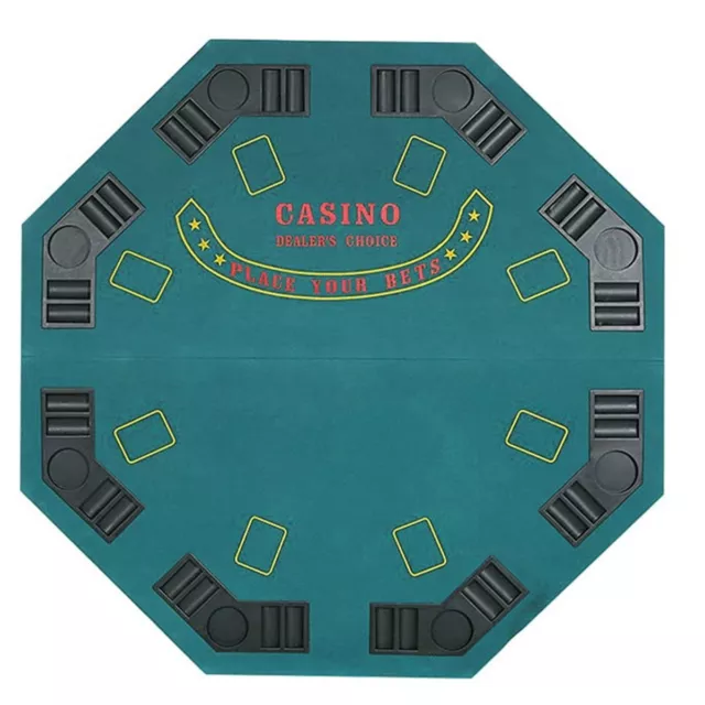 Koreyosh 8 Players Folding Texas Holdem Poker Table Top Blackjack Casino Games