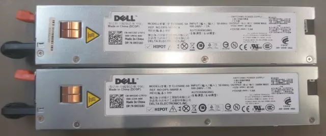 2x DELL PowerSupply Netzteil D500E-S0 DPS-500RB A Delta Electronics 500W