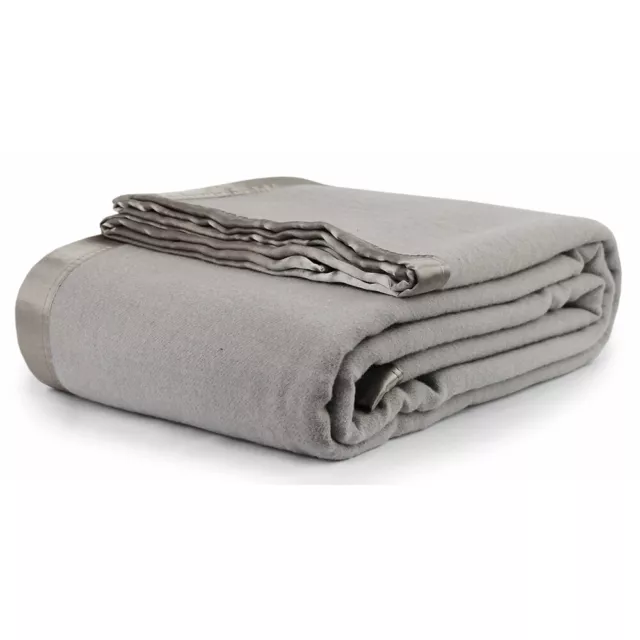 Jason Commercial Australian Wool Blanket Platinum/SIL