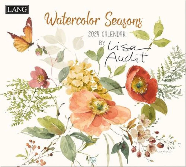 WATERCOLOR SEASONS 2024 Wall Calendar by Lisa Audit $21.14 - PicClick