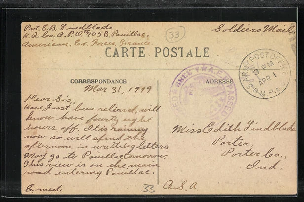 CPA Pauillac, Rue de la Gare 1949 2