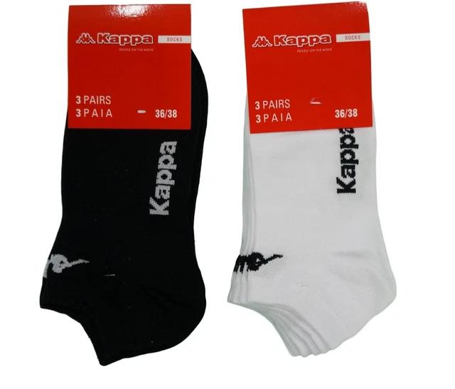 12 Paia di Calzini  Kappa Cortissimi Fantasmini Unisex