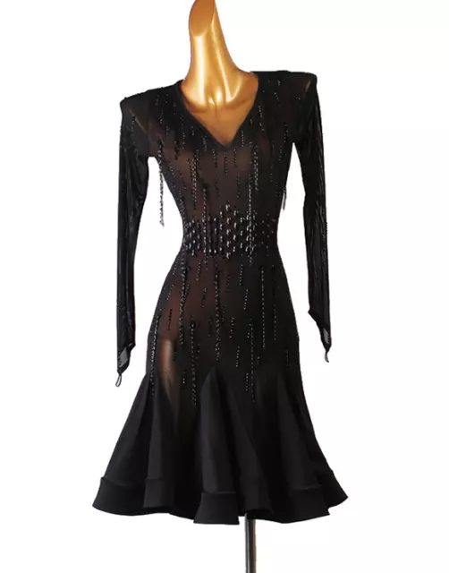 Ballroom Women's Latin Rumba Tango Salsa Samba Competition Dance Dress @1