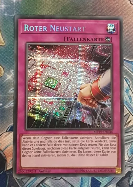 Prismatic Secret Rare - Roter Neustart, Yugioh MP19-DE046 1. Auflage Near Mint