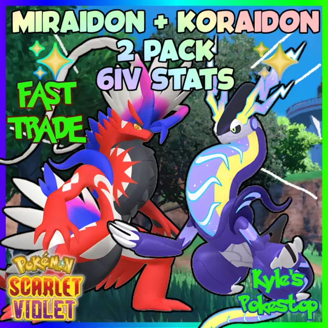 🍊Non-shiny Koraidon 6IV🍇Pokémon Scarlet/Violet (💯Legal)