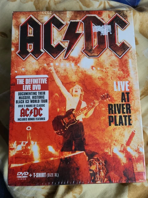 AC / DC Live At The River Plate Dvd And T Shirt ((Xxl) Brand New Sealed ...
