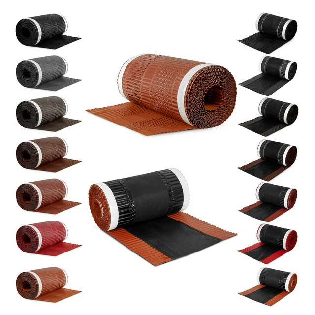DQ-PP Firstband 5m – Aluminium-Butyl Dachfirst Rolle, Breite 240-390mm, Viele Farben