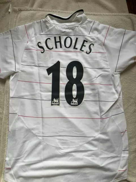 maillot Manchester United 03/04 Scholes N*18