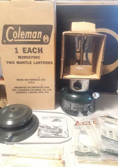 New NOS Coleman Powerhouse 290A700C 290A Lantern in box, packaging, DATE: 10/92