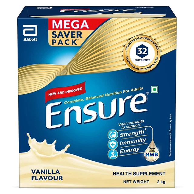 Assicurarsi bevanda nutrizionale completa ed equilibrata per adulti 2 kg, sapore di vaniglia