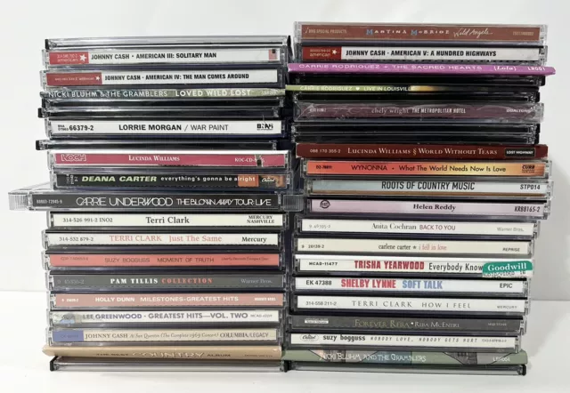 38 Disc Country Music CD / DVD Lot: Johnny Cash, BEST OF COUNTRY, Nicki Bluhm 38 Disc Country Music CD / DVD Lot: Johnny Cash, BEST OF COUNTRY, Nicki Bluhm