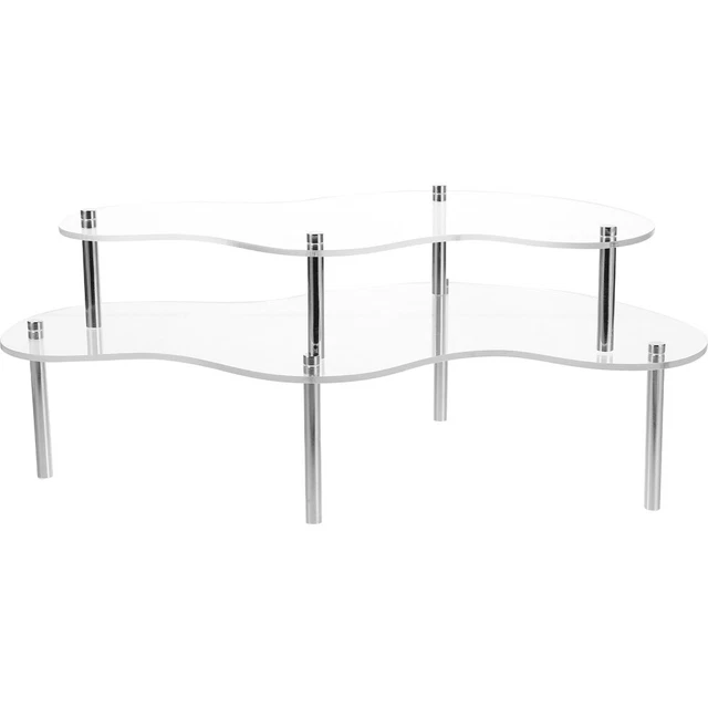 Alzata Per Torta In Metallo Giallo - Supporto Piedistallo Rotondo Per Dessert E Cupcake, Ideale Per Feste - Foto 3