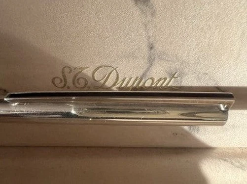 Stylo Bille Dupont En Argent Massif Avec Recharge Et écrin - Occasion Bon état - Pièce De Collection
