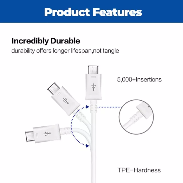 Câble Type CCharge Synchro Samsung HUAWEI Sony LG Xiaomi Nokia  Officiel New 3