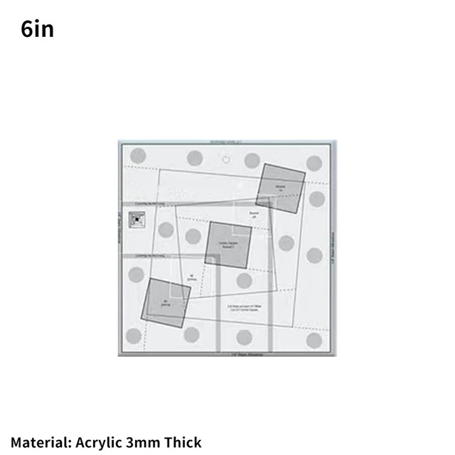 DIY-Lineal für perfekte Patchwork-DIY-Projekte in verschiedenen Größen