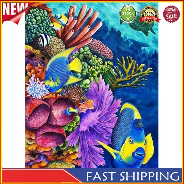 DIY 5D Mosaic Underwater World Full Drill Round Diamond Resin Painting Kit
