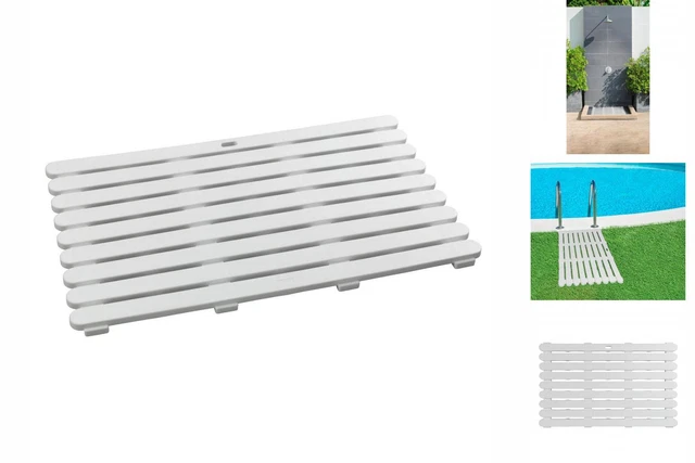 Plataforma de ducha Wenko 22946100 plástico 80 X 50 cm interior/exterior blanco