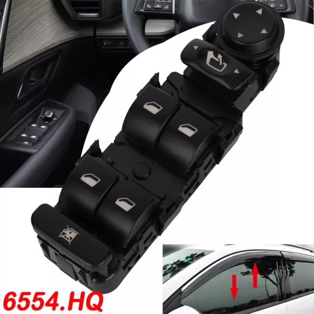 Interrupteur Commande Bouton Lève Vitre Rétroviseur pour Citroën C5 C8 Peugeot