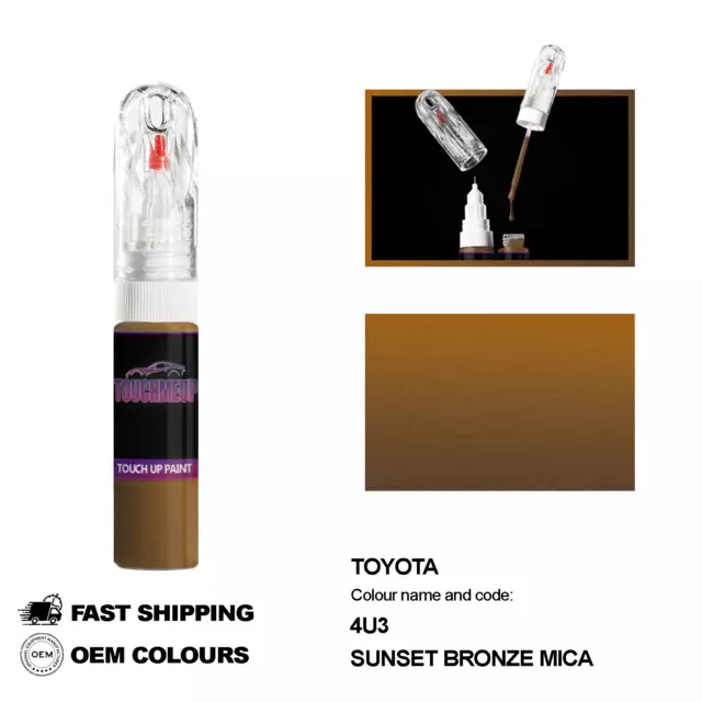 Kit De Aguja De Pincel Para Pintura De Retoque Para Modelos Toyota Sunset...