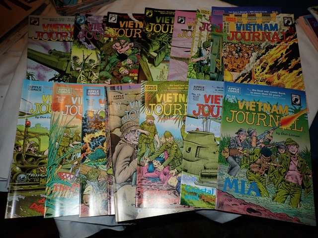 Vietnam Journal Comic Book Apple Comic Don Lomax Issues 1 to 16