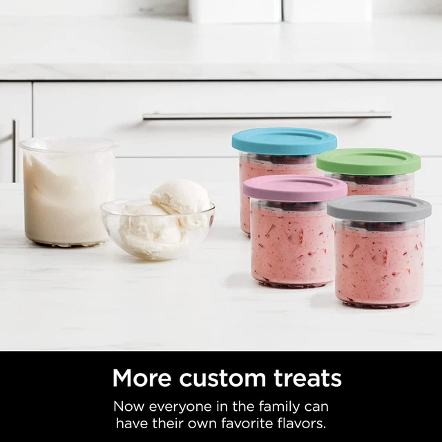 2 teile/satz Eiscreme Pint mit Deckel Ersatz Gefrierschrank Lebensmittel