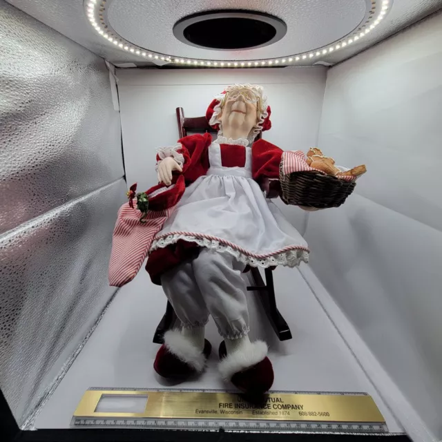 Heritage Signature Collection "ROCKIN' GRANNY CLAUS" w Chair Porcelain Doll