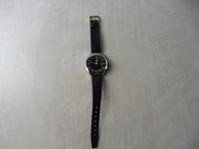 Montre Ancienne De Plongée AVELTA Antichoc - Mécanique Manuelle, Cadran Noir, Occasion