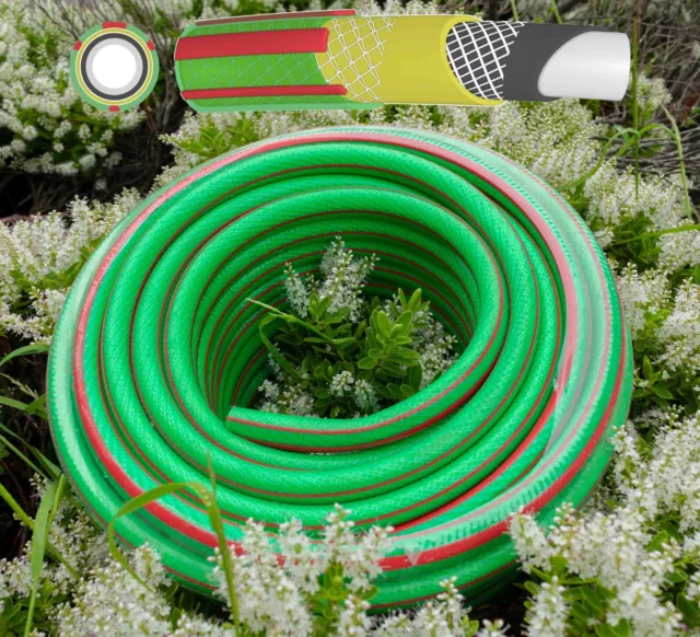 Garden Hose Pipe, Professional 6-Layer Garden Watering Anti-Algae 1/2" Tubing