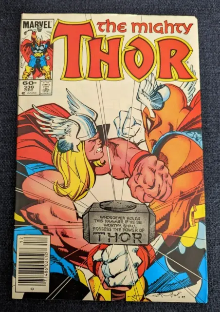 Mighty Thor #338 (Newsstand, 2nd Beta Ray Bill, Marvel Comics)