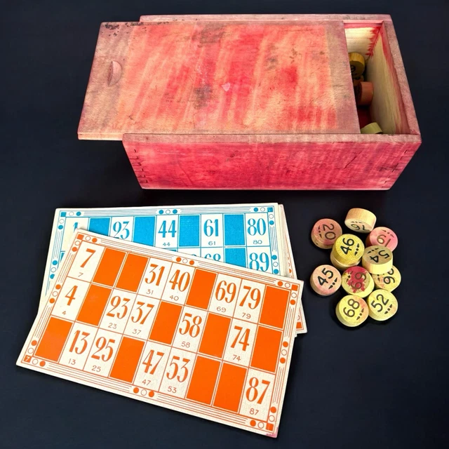 ANCIENNE BOITE LOTO GARNIER Cornil made in France avec 90 CARTONS JEU